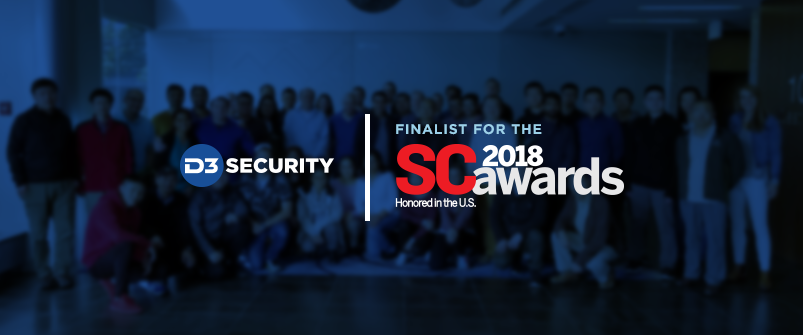 D3 Security Honored as SC Media 2018 Trust Award Finalist