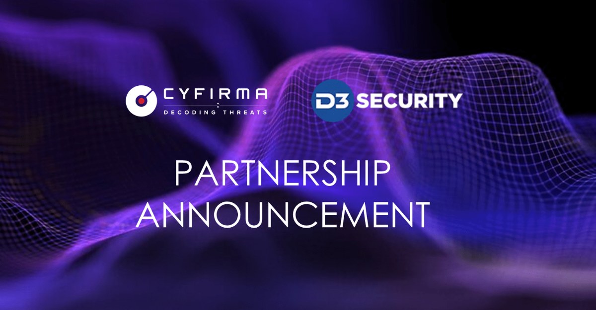 Cyfirma and D3 Security Establish Strategic Partnership To Help Businesses Fight Cybercrime With Predictive Insights and Cyber-intelligence