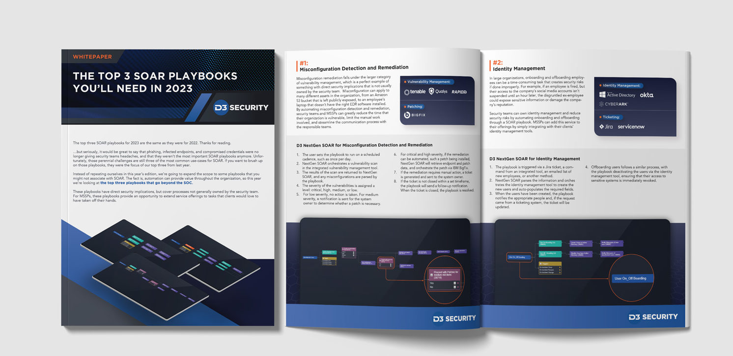 The Top 3 SOAR Playbooks You’ll Need in 2023