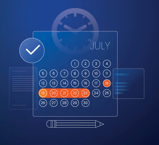 Screenshot of a calendar interface, representing the implementation of the MITRE D3FEND technique T1053: Scheduled Task/Job for operationalizing D3FEND