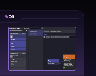 Graphic of the Smart SOAR interface, showcasing its "alert-level" automation capabilities