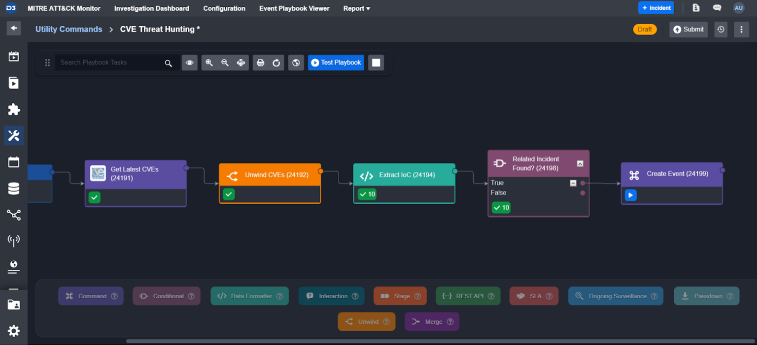 Soar Interface Threat Hunting in Smart SOAR | D3 Security