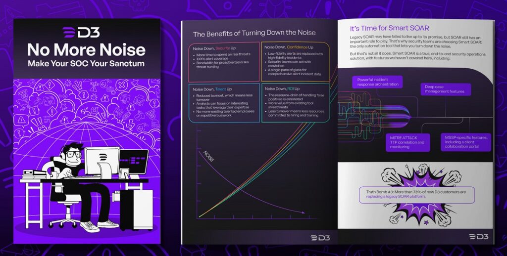 Cover art for the whitepaper: No More Noise! Make Your SOC Your Sanctum
