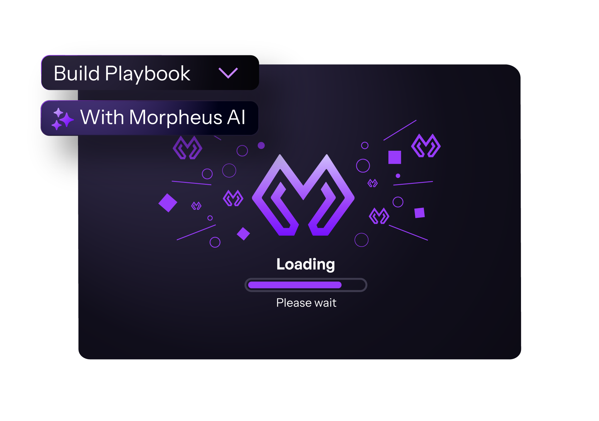 Illustration of Morpheus AI generating a playbook