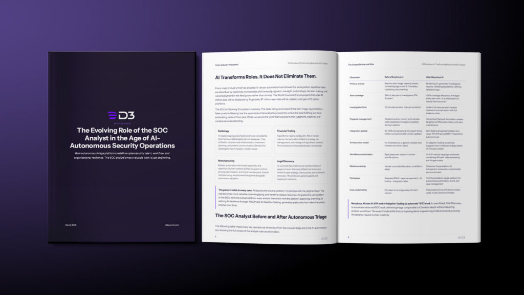 Preview of the whitepaper titled " whitepaper, The Evolving Role of the SOC Analyst in the Age of AI-Driven Autonomous Security Operations"